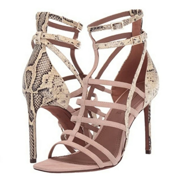 BCBGMAXAZRIA Ilsa snake print Heeled Sandal size 9 - Picture 7 of 7
